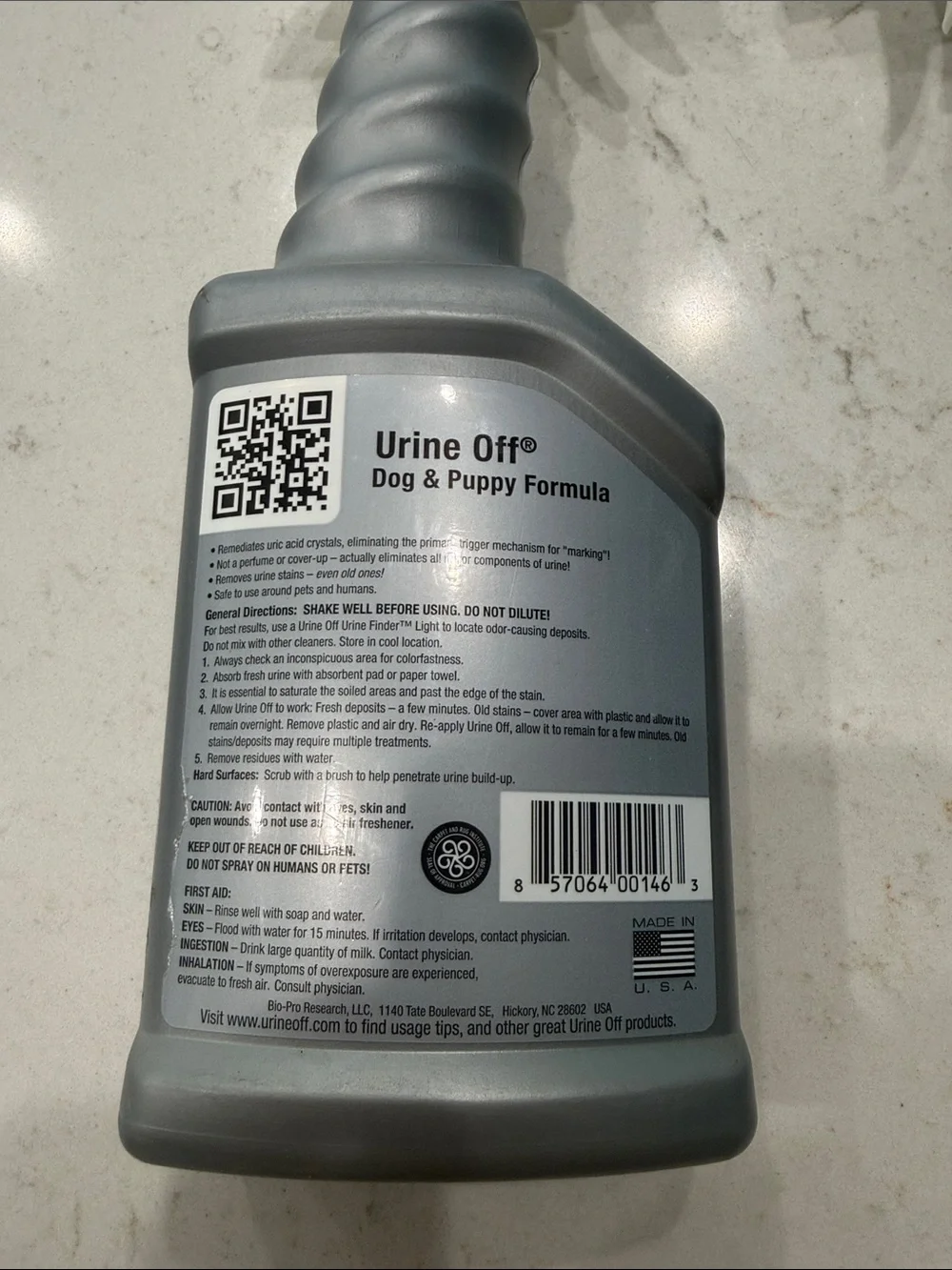 Urine Off Dog & Puppy Formula Spray - 2 Pack, Gray & White- brand new never used
